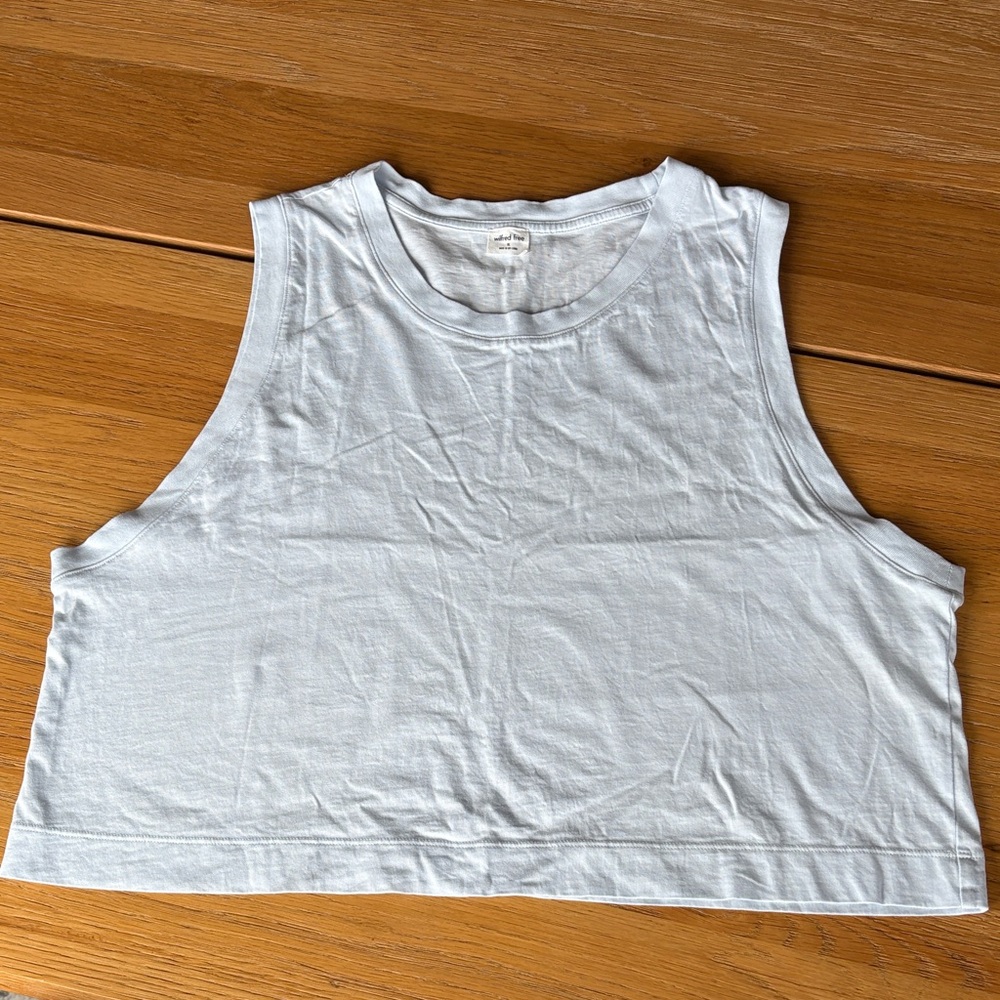 WILFRED FREE Light Blue Sleeveless Top